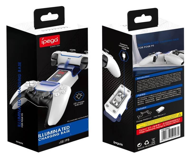 Dokovací stanice iPega P5003 Dual Charger Dock pro PS5 Controller