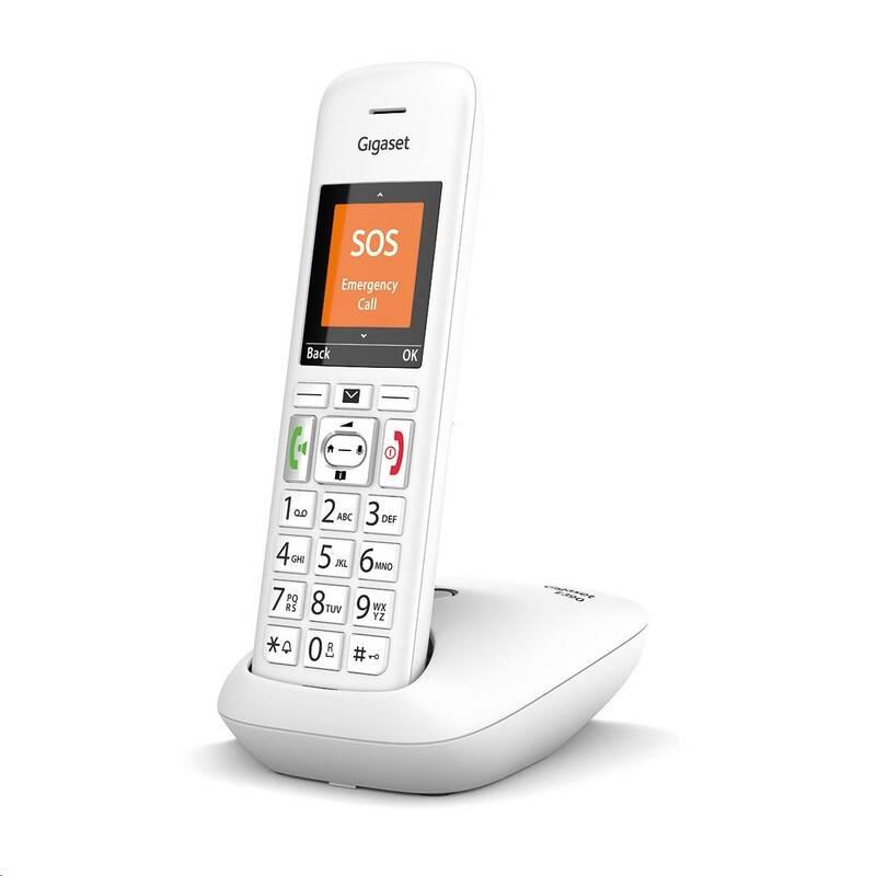 Domácí telefon Gigaset E390 bílý, Domácí, telefon, Gigaset, E390, bílý