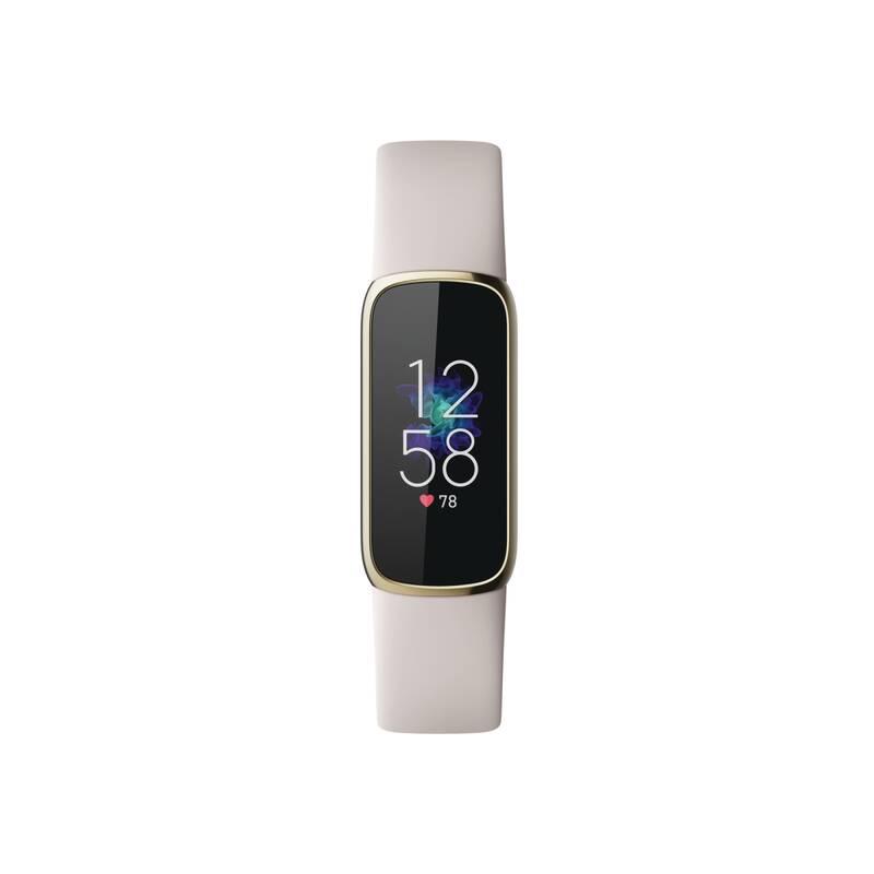 Fitness náramek Fitbit Luxe - White Soft Gold Stainless Steel