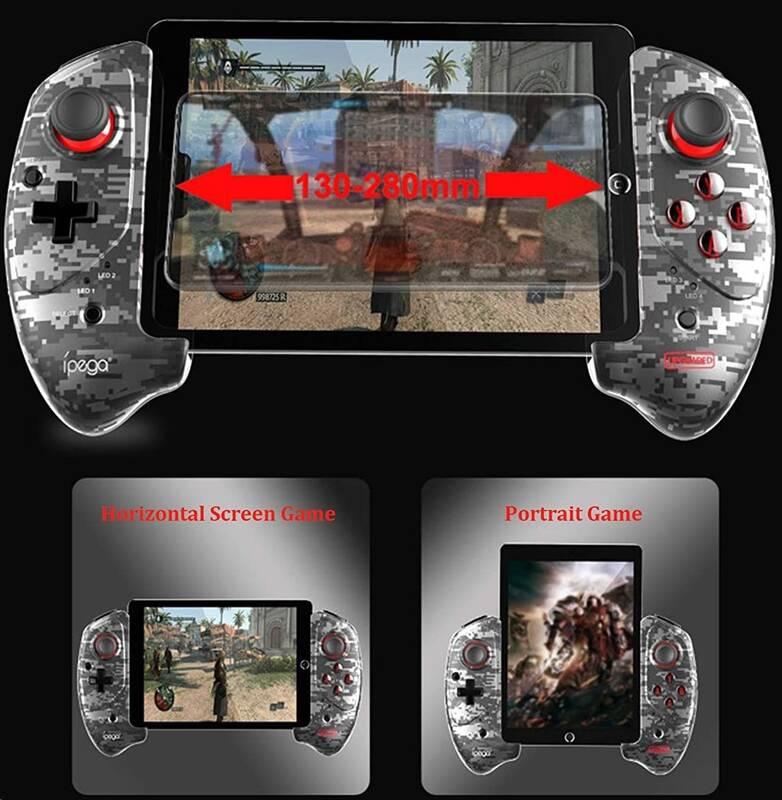 Gamepad iPega 9083A Wireless Extending Game Controller pro Android iOS šedý