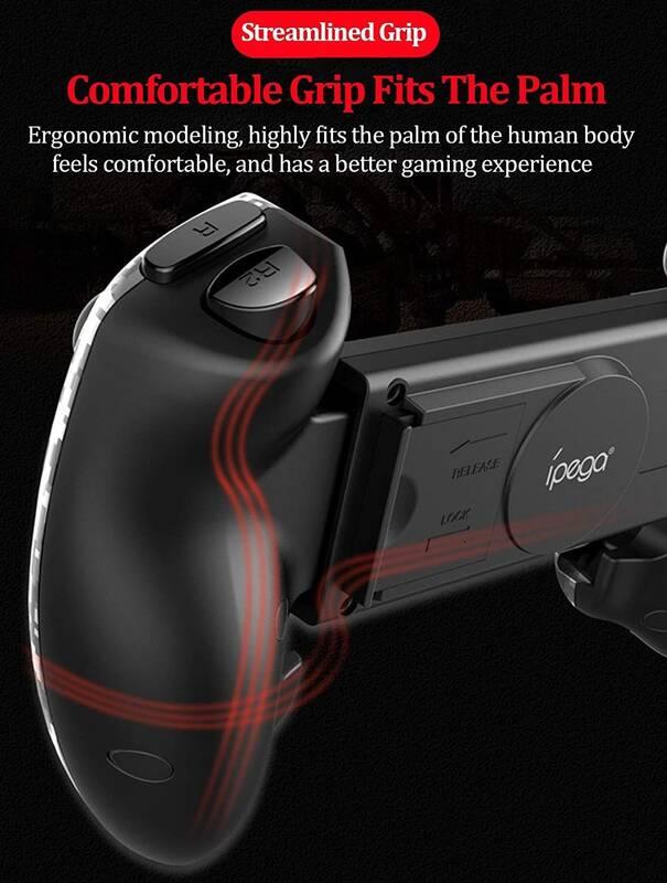 Gamepad iPega 9083A Wireless Extending Game Controller pro Android iOS šedý