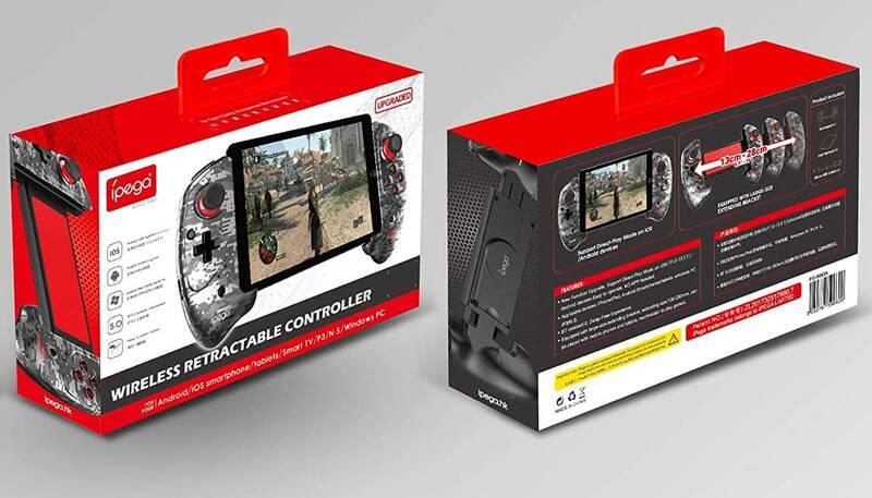 Gamepad iPega 9083A Wireless Extending Game Controller pro Android iOS šedý