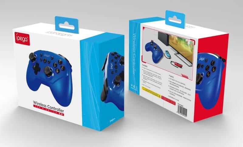 Gamepad iPega 9162A Wireless pro Nintendo Switch modrý
