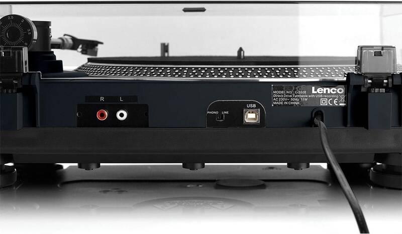Gramofon Lenco L-3808B černý