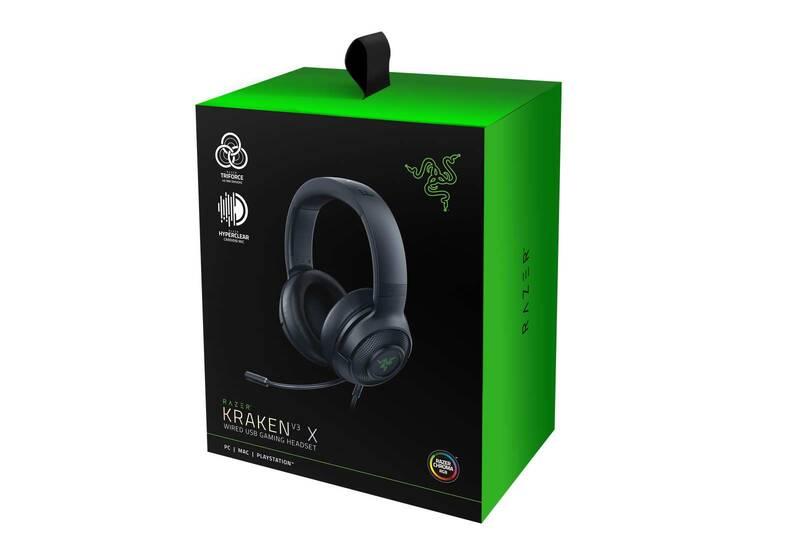 Headset Razer Kraken V3 X černý, Headset, Razer, Kraken, V3, X, černý