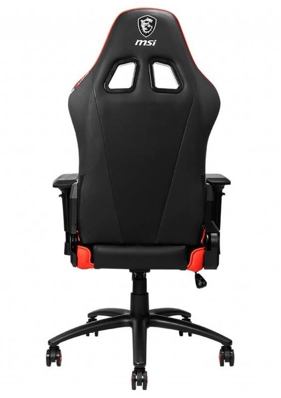 Herní židle MSI MAG CH120 černá červená, Herní, židle, MSI, MAG, CH120, černá, červená