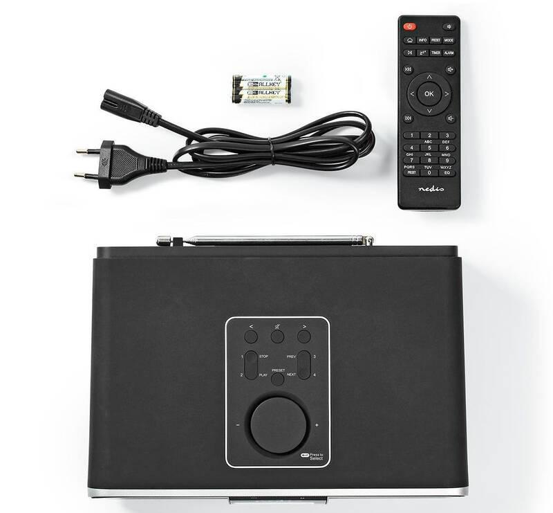 Internetový radiopřijímač Nedis RDIN5005BK černý