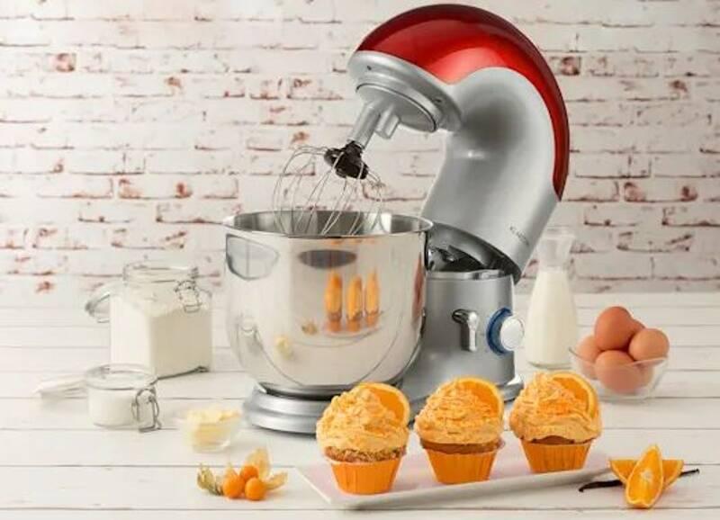 Kuchyňský robot Klarstein Delfino červený nerez