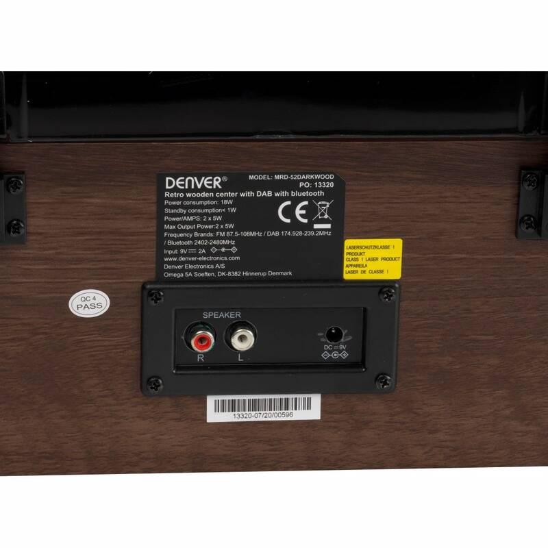 Mikrosystém Denver MRD-52 dřevo