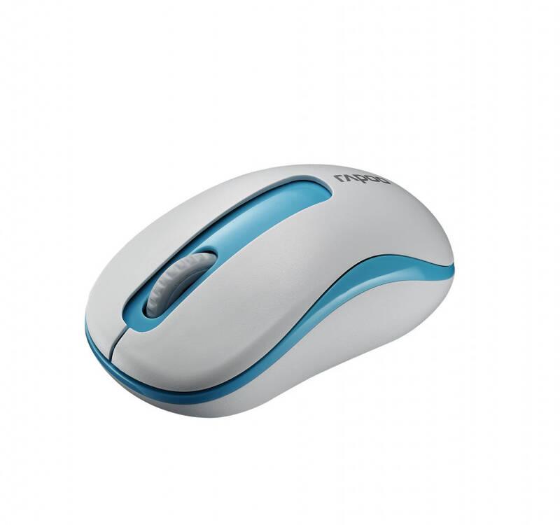 Myš Rapoo M10 bílá modrá