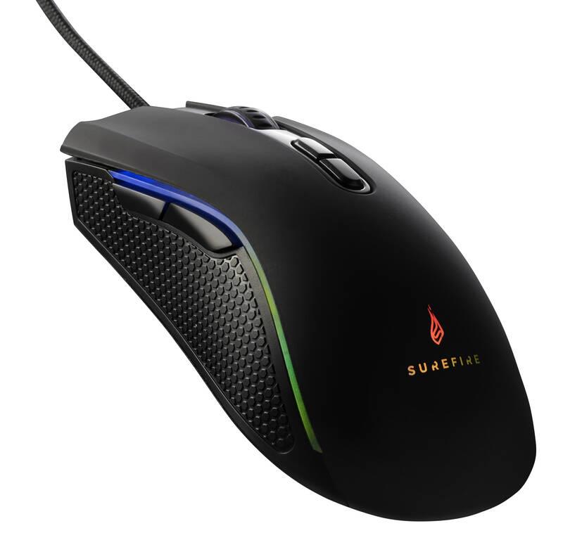 Myš SureFire Hawk Claw Gaming RGB černá