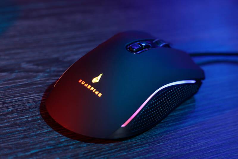 Myš SureFire Hawk Claw Gaming RGB černá