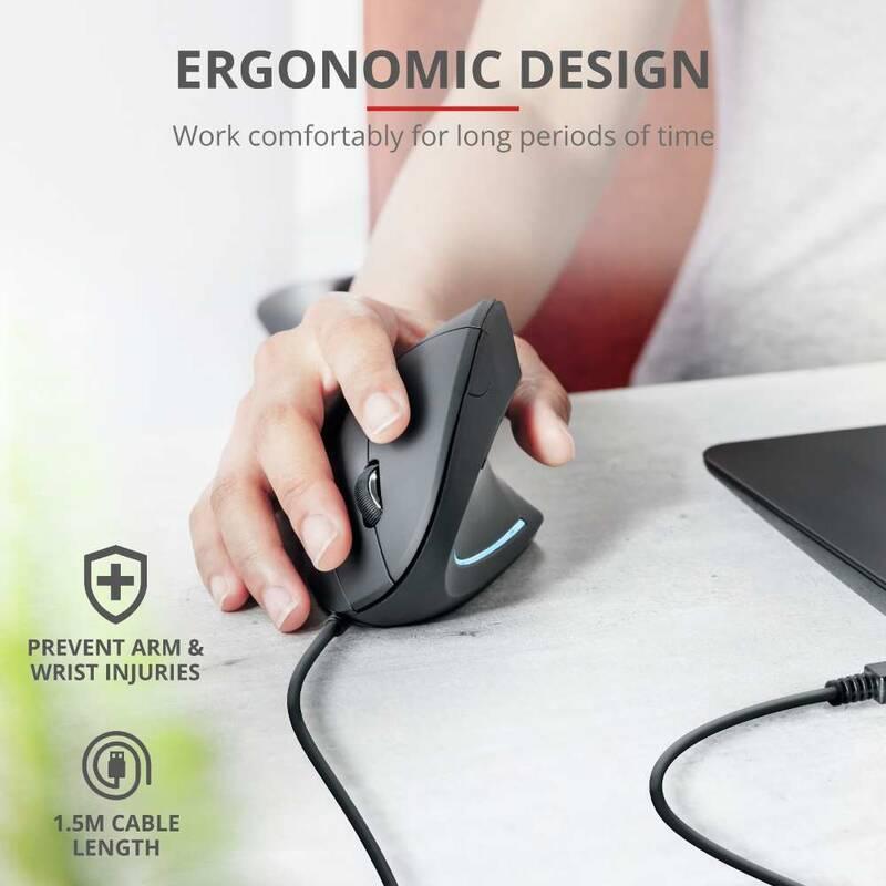 Myš Trust Verto Ergonomic černá