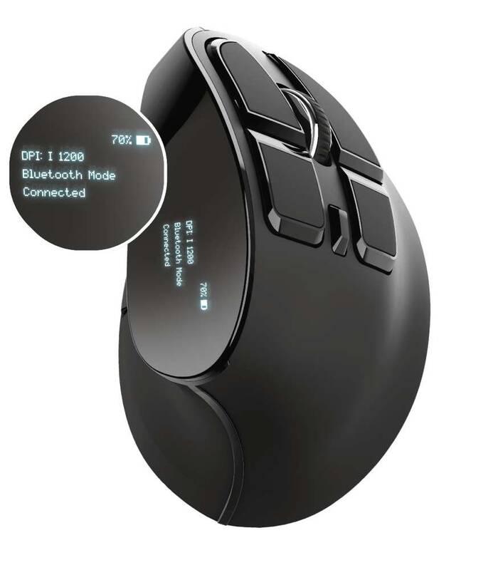 Myš Trust Voxx Rechargeable Ergonomic černá