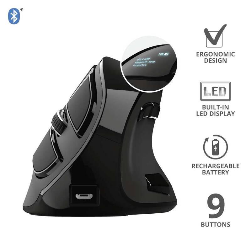 Myš Trust Voxx Rechargeable Ergonomic černá