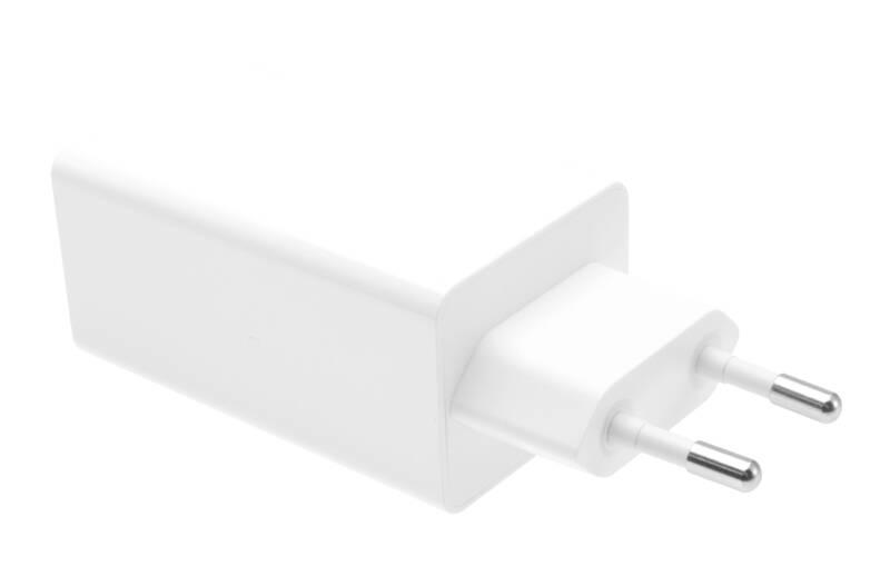 Nabíječka do sítě FIXED GaN USB, 2x USB-C PD, 65W bílá