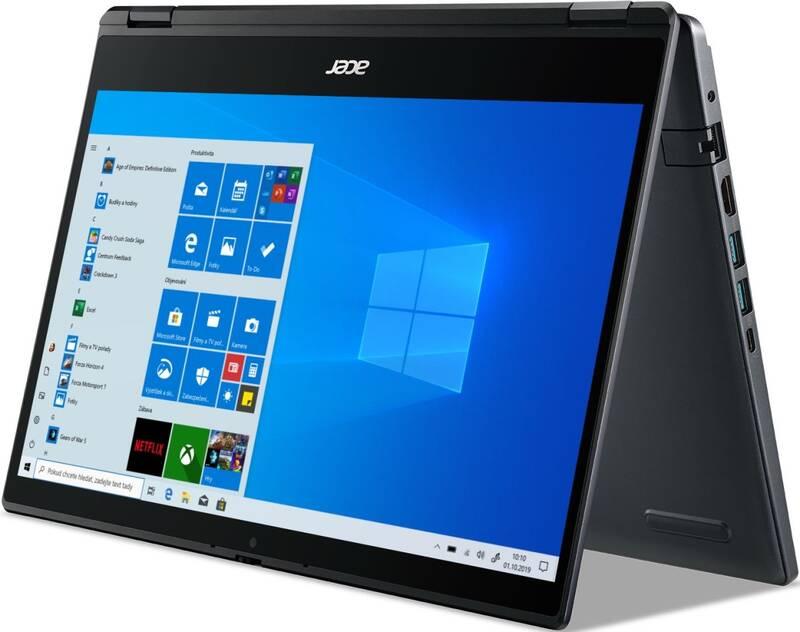 Notebook Acer TravelMate Spin P4 šedý