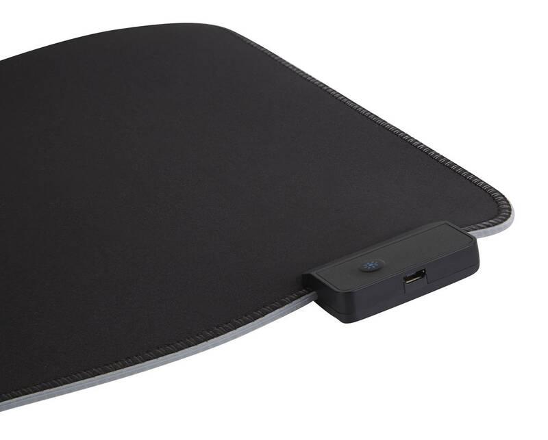 Podložka pod myš SureFire Silent Flight RGB-320, 32 x 26 cm černá