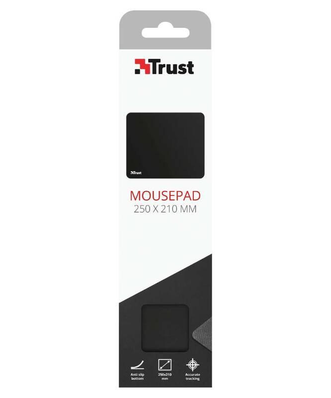 Podložka pod myš Trust Mouse Pad M, 25 x 21 cm černá