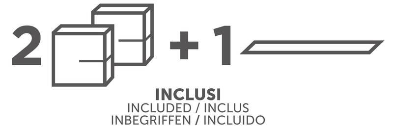 Police Meliconi Ghost Cube Shelf bílá