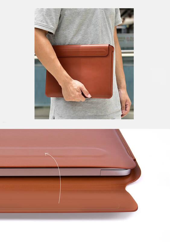 Pouzdro COTEetCI pro Apple Macbook Pro 15", magnetické zapínání hnědé