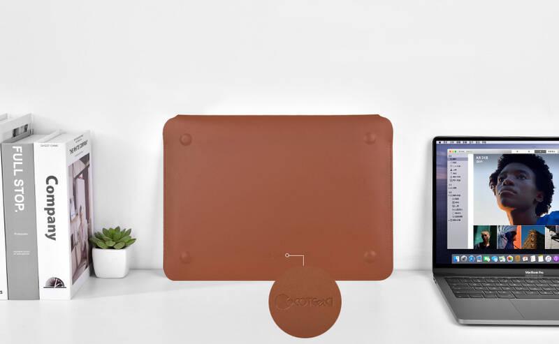 Pouzdro COTEetCI pro Apple Macbook Pro 16", magnetické zapínání hnědé