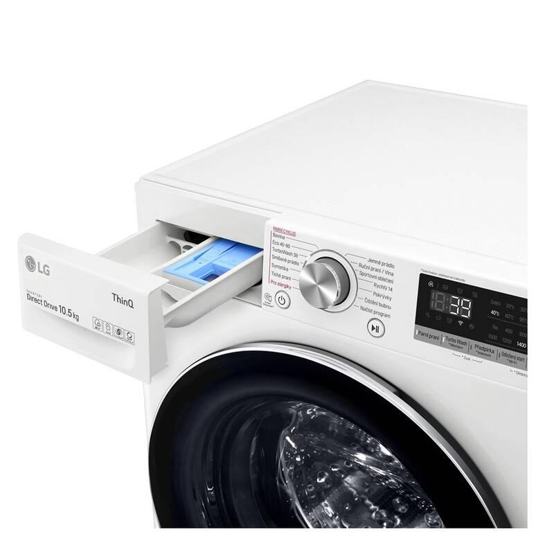 Pračka LG F4WV910P2E bílá