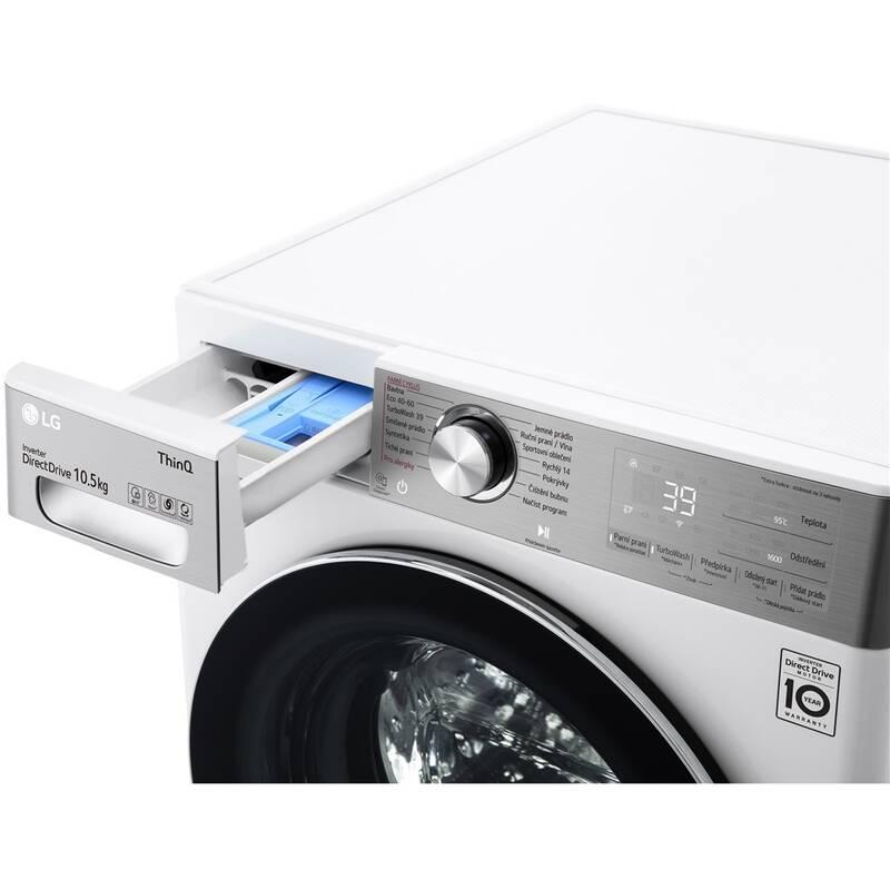 Pračka LG F610V10RW2W bílá barva, Pračka, LG, F610V10RW2W, bílá, barva
