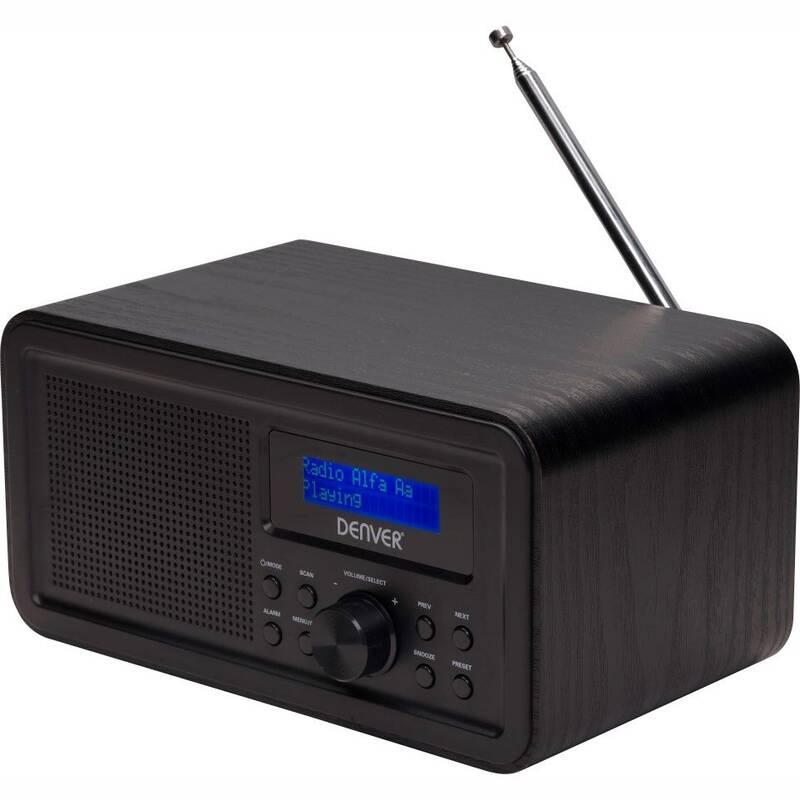 Radiopřijímač s DAB Denver DAB-30 černý