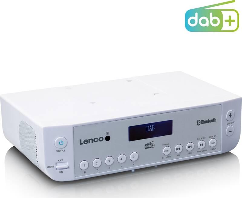 Radiopřijímač s DAB Lenco KCR-200WH bílý
