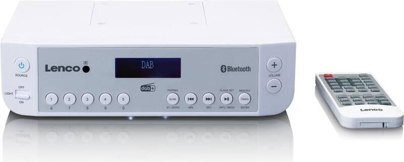 Radiopřijímač s DAB Lenco KCR-200WH bílý