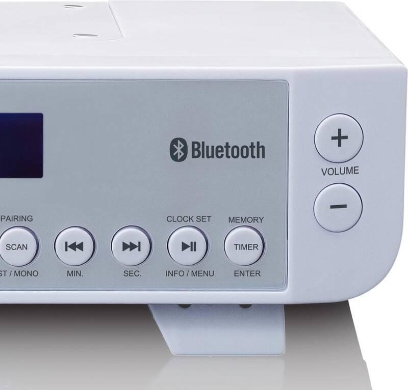 Radiopřijímač s DAB Lenco KCR-200WH bílý