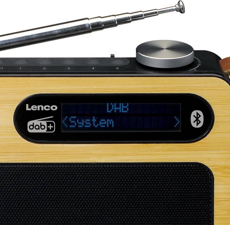 Radiopřijímač s DAB Lenco PDR-040 dřevo, Radiopřijímač, s, DAB, Lenco, PDR-040, dřevo
