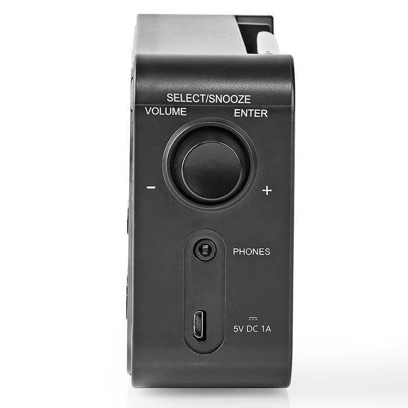 Radiopřijímač s DAB Nedis RDDB1000BK černý