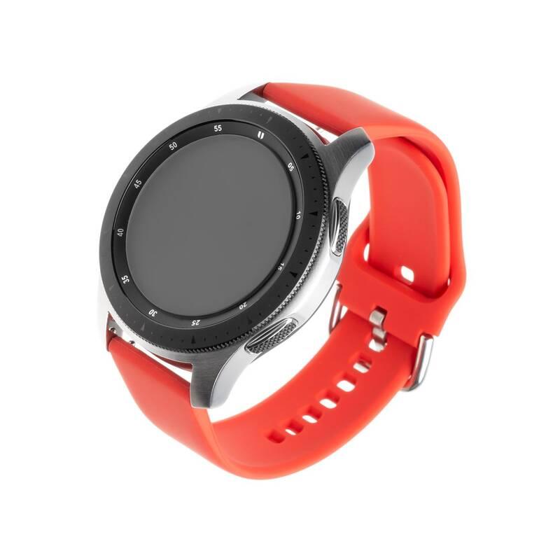Řemínek FIXED Silicone Strap 20mm na smartwatch červený