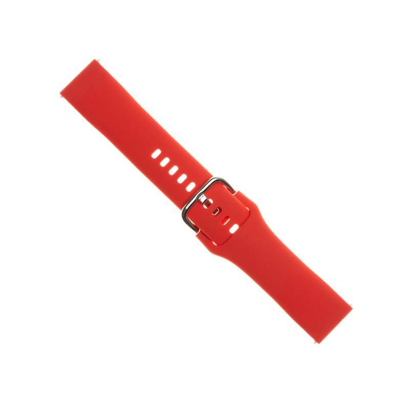 Řemínek FIXED Silicone Strap 20mm na smartwatch červený