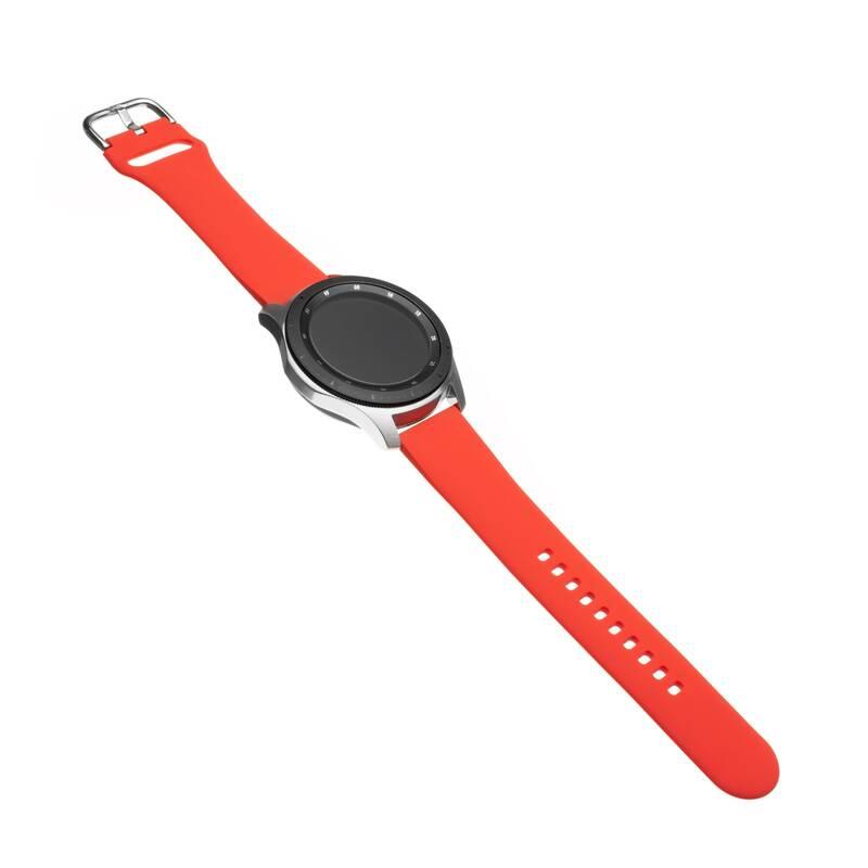 Řemínek FIXED Silicone Strap 20mm na smartwatch červený