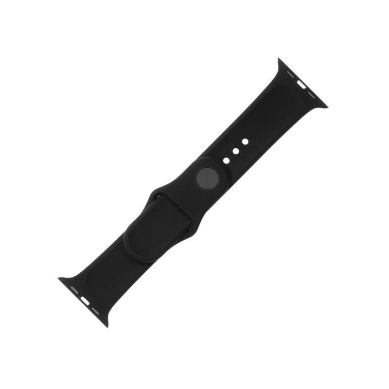 Řemínek FIXED Silicone Strap na Apple Watch 38 mm 40 mm černý