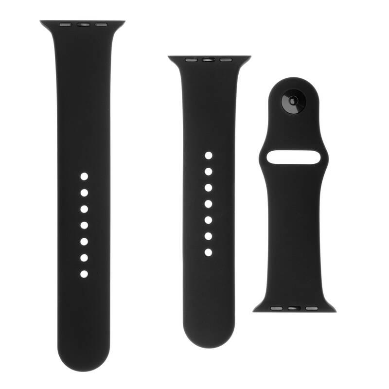 Řemínek FIXED Silicone Strap na Apple Watch 38 mm 40 mm černý