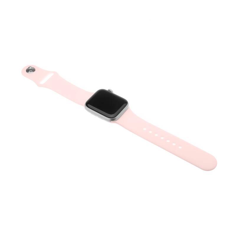 Řemínek FIXED Silicone Strap na Apple Watch 38 mm 40 mm růžový