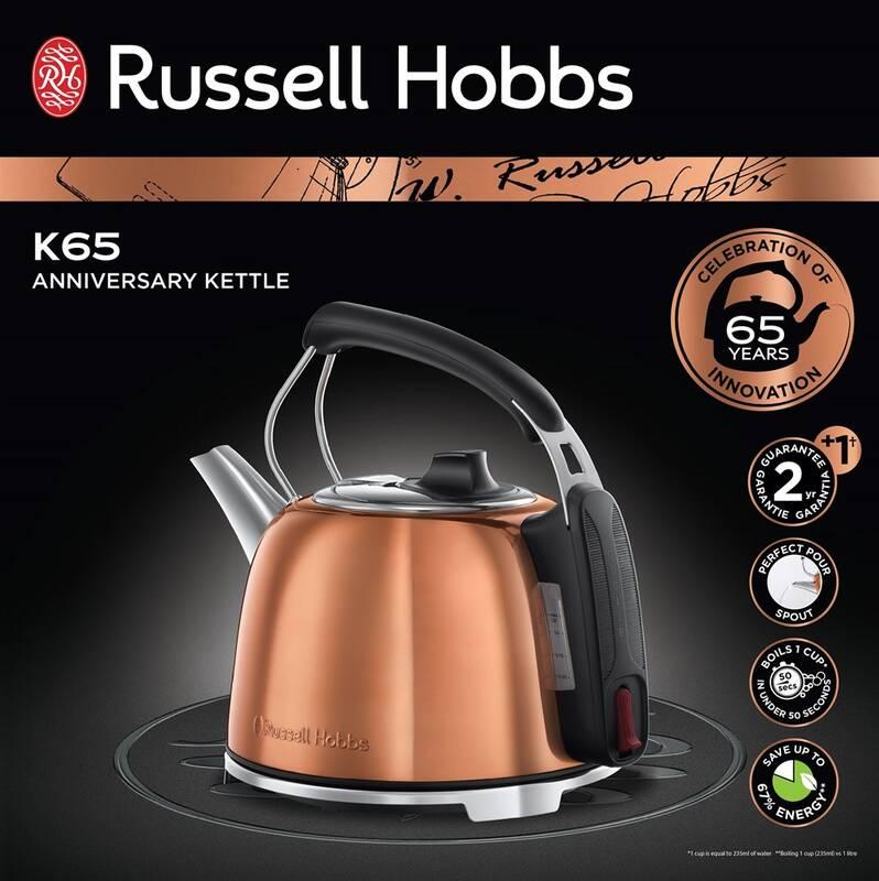Rychlovarná konvice RUSSELL HOBBS K65 25861-70 měděná