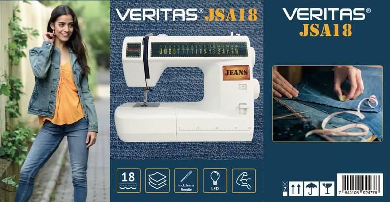 Šicí stroj Veritas 1339 JSA18 Jeans bílý, Šicí, stroj, Veritas, 1339, JSA18, Jeans, bílý