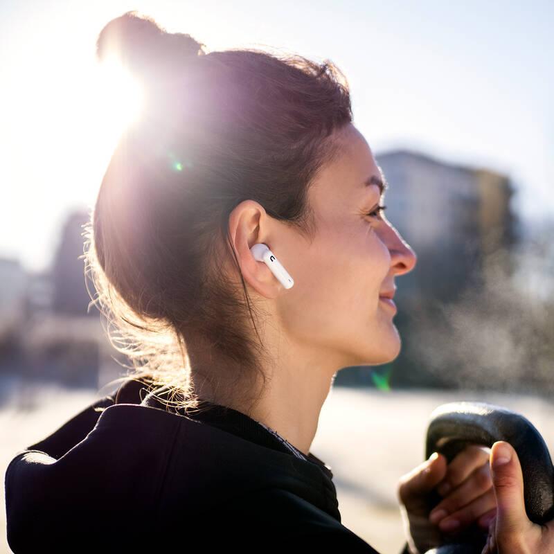 Sluchátka Niceboy HIVE Pins bílá