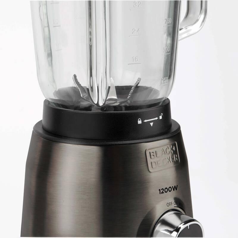 Stolní mixér Black Decker BXJB1200E černý nerez