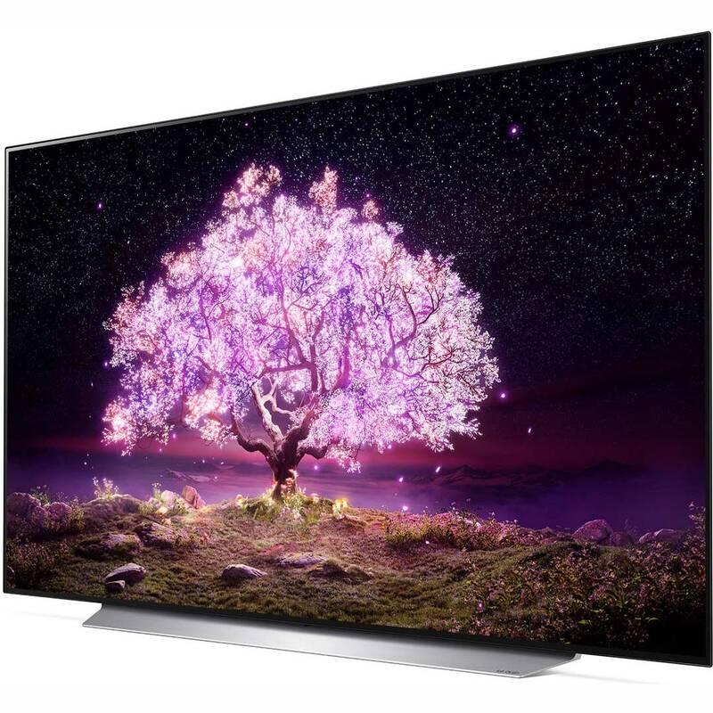 Televize LG OLED77C12 stříbrná bílá