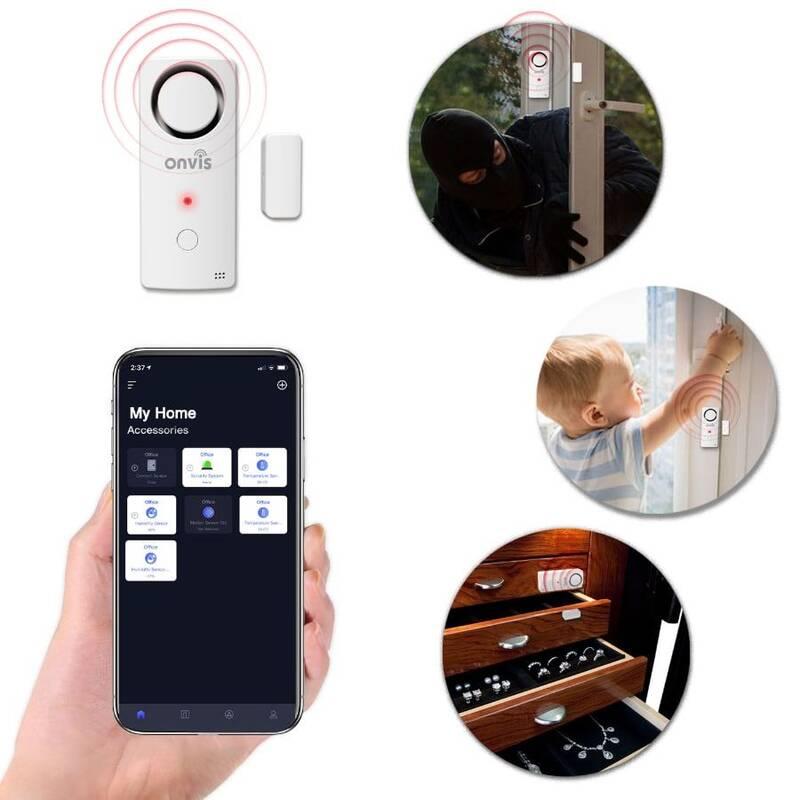 Alarm Onvis na dveře okno – HomeKit, BLE 5.0