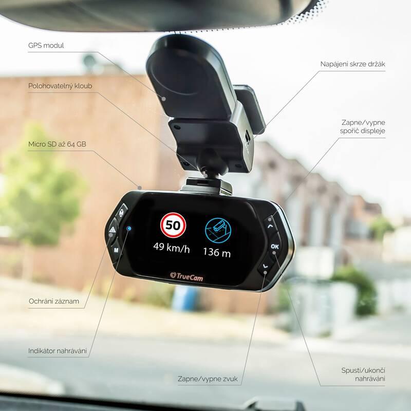 Autokamera TrueCam A7s GPS černá