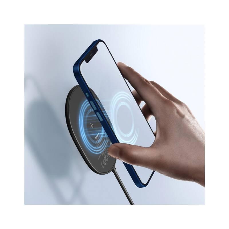 Bezdrátová nabíječka Baseus Light Magnetic pro iPhone 12 Series černá
