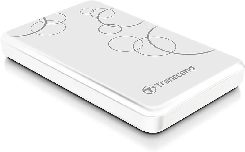 Externí pevný disk 2,5" Transcend StoreJet 25A3A 2TB, USB 3.0 bílý