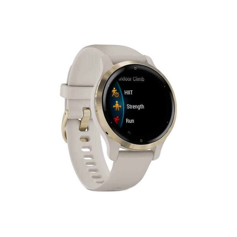 GPS hodinky Garmin Venu2S Light Gold Sand Band